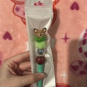 Cute Bambi Pen with Glitter Accents
